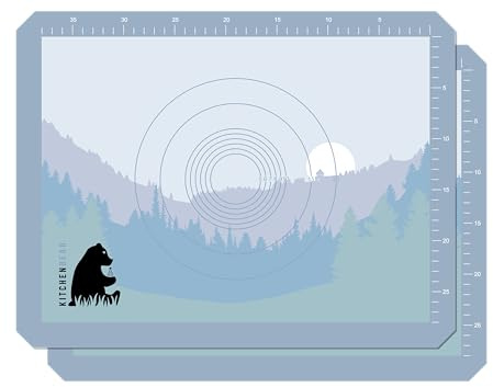 Silikon Backmatte von Kitchenbear – wiederverwendbare Antihaft-Unterlage zum Backen, Ausrollen & Dekorieren – bis 230 °C hitzebeständig (2)