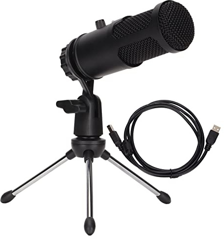 Leapiture Desktop Mic and Stand Set E105 USB Microphone Kit 192kHz/24bit USB Computer Microphone Set for Streaming Podcasting Recording Gaming Meeting