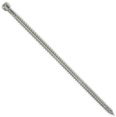 KLIMAS Holzbauschrauben Konstruktionsschrauben Vollgewinde Zylinderkopf ETA (100 Stück - Ø6mm x 140mm TX30)