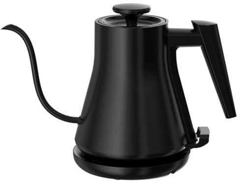 DUCHIFAD Electric Gooseneck Kettle, Pour-Over Coffee & Tea Kettle Water Boiler, Ultra Fast Heating Electric Kettles With 1200 Watts, 27oz/0.8L Stainless Steel BPA-Free Interior, Black
