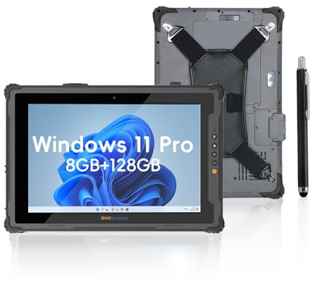 ONERugged Rugged Tablet M20J, tableta Windows 11 Pro de 12.2 pulgadas, 8 GB + 128 GB, CPU N5105, impermeable IP65, baterías duales, PC de trabajo industrial al aire libre con cámara de 8 MP + 5 MP, 4G