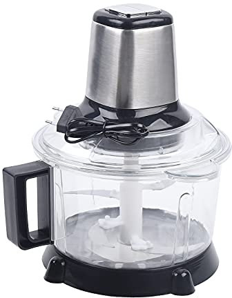 Trituradora eléctrica de acero inoxidable de 5 litros, Picadoras Eléctricas, Triturador de Verduras, para hogares, cocinas, carnicerías, restaurantes, cantinas