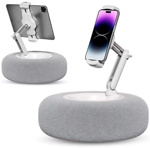 Dolsi Tablet Kindle Stand with Pillow & Snack Bowl, Adjustable for Bed with Detachable Bowl, 360 Adjustable Phone Holder, Ipad, Kindle, Tablet, Iphone, Google, Birthday for Her Him Viral