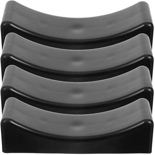 Kisangel Hantel Halter Boden, 4er-Pack Hantelhalter Hantelablage Gummi Langhantel Halterung Boden Stangenkissen Zum Gewichtheben Hantelhalterung FüR Das Fitnessstudio