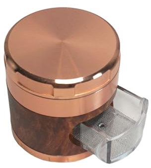 GREEN NOVICE ® Trituradora de aluminio con compartimento extraíble, 4 piezas, molinillo de hierbas para tabaco, especias, café, hierbas