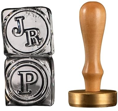 Stempel mit individuellem Logo – personalisierter Eisstempel, gestalten Sie Ihren eigenen Eiswürfel mit Griff für einzigartiges Eisbranding, Kaltgetränke-Stempel, Eisstempel, individueller
