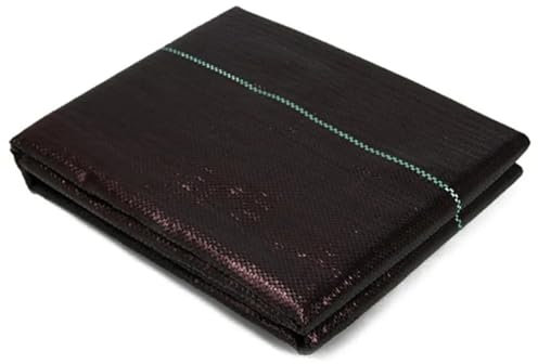 UBOHUZ 2PCS Unkraut Membran Garten Landschaft Stoff Anti Gras Tuch Starke Atmungsaktive Kunststoff Mulch Dicker Bodendecker Blatt Matte Für Garten，Patios(200cmx1000cm)
