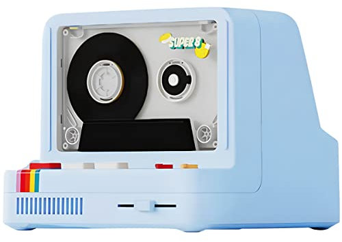 Fsjun X20 Enceinte Bluetooth rétro avec aspect disque vinyle, son stéréo Hi-Fi, 5 modes d'éclairage, fente pour tampon de parfum, support carte BT 5.0/AUX/TF, lecteur de musique maison vintage, 4