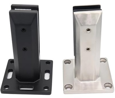 ZYFHYU Piscina for Hotel Senza Cornice, conveniente, ringhiera Esterna con Rubinetto in Vetro per Scale(Black)