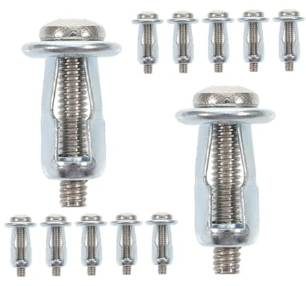 YARNOW 15 Stück Teiliges Set Extra Kurzer Hohlraum Dübel Plattendübel mit Beidseitiger Expansionsmutter für Feste Befestigung Gipskartonwänden für Hohlraum und Türanker