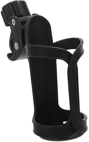 MOLUCKFU Soporte para Botella de Agua con Clip Rápido para Sillas de Ruedas y Bicicletas Portavasos Negro Portátil Accesorio Práctico para Cochecitos y Scooters Eléctricos
