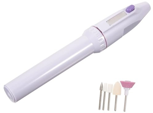 LALADEFIEE Taladro Eléctrico para Uñas de Pedicura Portátil, Herramienta Ligera de Abs Operación Simple, Adecuado para Uñas Naturales y Acrílicas en Salones y Exteriores