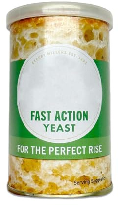 Fast Action Yeast 100g | Premium Instant Dry Yeast for Bread, Pizza, Baking & Doughs | Quick-Rising, Easy-to-Use, Consistent Results | Suitable for Hand Baking & Bread Machines