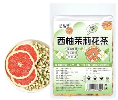 Grapefruktjasminte, sommarfrukt, kallbryggningspåsar, 5g X 20 påsar (100g totalt)(2pcs)