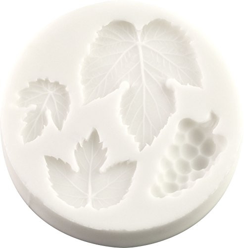 Moules en silicone en forme de raisins et feuilles de vigne