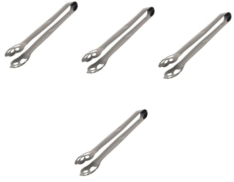 4pcs Clip Mini Candy Black Candy Mini Pliers Buffet Serving Tong Salad Tongs Stainless Steel Serving Tongs Buffet Tongs Food Tong Kitchen Supplies Black Household Kitchenware