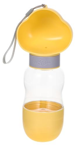 INOOMP Dog Water Bottle Food Container Portable Puppy Dispenser for Outdoor Use Cute Reusable Water Collection for Dogs Cats and Pets