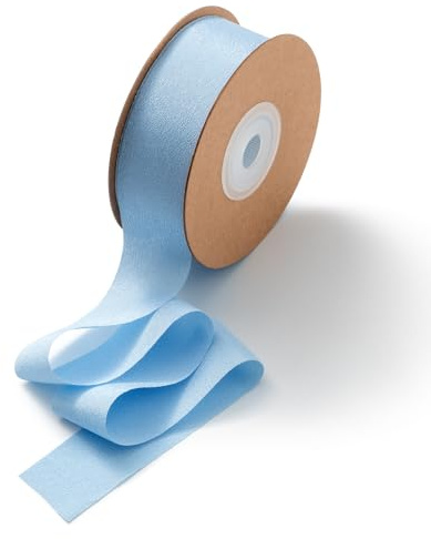 CHUQING Geschenkband Breit Schleifenband Hochzeit Seidenband Dekoband Himmelblau