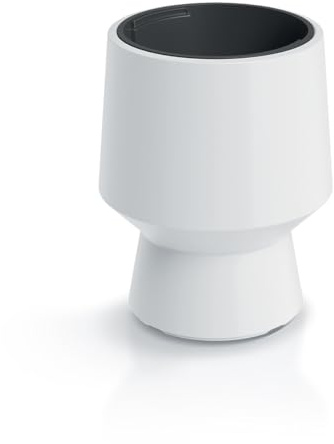 Tymar blomkruka med insats, blomkruka av plast, överkruka, stor växtkruka (vit DBHEP, ø 30 cm)