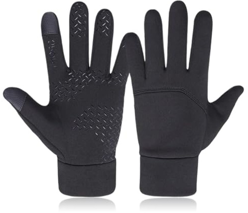 ZKGYUS 1 Paar Radsport-Handschuhe für Herren Damen Fahrradhandschuhe Warme Winterhandschuhe Wasserabweisende Touchscreenhandschuhe Winddichte Laufhandschuhe rutschfeste Sporthandschuhe
