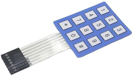 UYCUODLUY 1pcs 3X4 Matrix Keyboard Arduin Array Module 12 Key Membrane Switch Expansion Keypad Panel 3 * 4 Control Microprocessor AVR