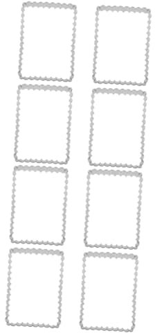 Amosfun 8 Pz per biscotti tagliabiscotti a fiore biscotto casalingo forme di tagliabiscotti di zucchero Biscotto fai da te stampini cioccolatini di forma Tagliafrutta Silver