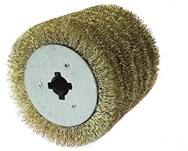 Zjpgcsdsc Rad aus Stahldraht Drahtbürsten Bohrer, Drahtradbürste 1 Stück Edelstahl-Drahtbürstenrad for Polieren und Entgraten von Holzlacken(Thin 0.15mm Wire)