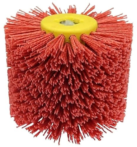 Spazzola a filo rotante in acciaio, Spazzola for lucidatura, spazzole metalliche, set di punte, spazzole a tamburo in filo abrasivo, spazzola for lucidatura, sbavatura, ruota lucidante rossa 600x160mm
