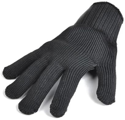 YFDGD Level 5 Schnittschutzhandschuhe Aus Stahldraht Und Metallgeflecht, Sicherheitsschutzhandschuhe, Küchen-/Metzger-Arbeitshandschuhe, Schnittschutzhandschuhe for Fisch, Fleisch, Garten(XL)
