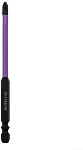HRC61 Embouts de tournevis cruciformes PH2 magnétiques pour perceuse manuelle et tournevis électrique, alliage d'acier avec finition miroir pour réparation électronique et électrique (61-110 mm)