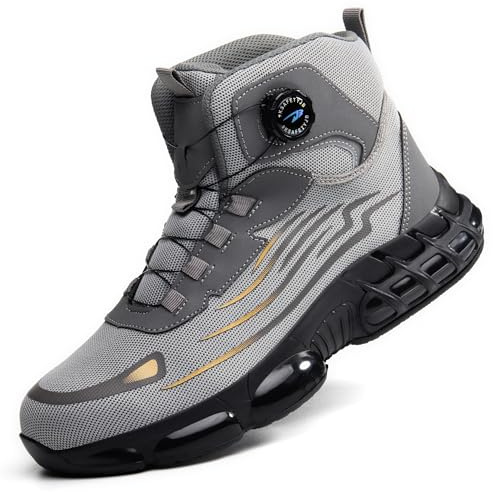 COOU Scarpe Antinfortunistiche Leggere Uomo Donna Sportive Punta Acciaio
