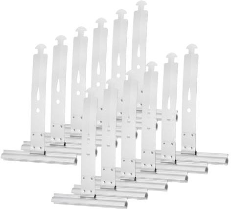 QUARKZMAN 12 pcs Ressort de suspendu pour volet roulant, mini ressorts pour volet roulant à queue d'aronde fendue, ressort de suspendu en acier pour lames de stores enrouleurs