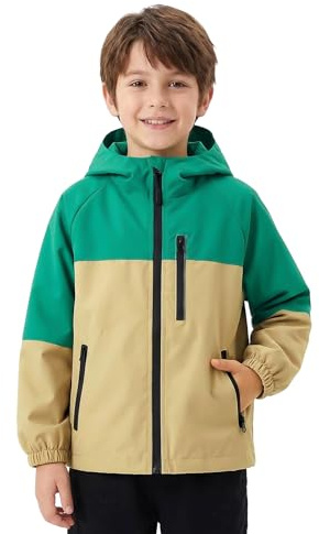 Baogaier Chaqueta Impermeable para Niñas Niño Cortavientos Ligera 5-13 Años | Abrigos de Lluvia, con Banda Reflectante, Primavera Otoño Chubasquero, Deportivos Exterior Diario Casual Colegio Senderismo
