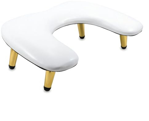 YUITONG U-Förmig Handauflage Nagelstudio: Goldene Funkelnde Schräge Kegelförmige Ständer Arm Rest Nails - 45°Schräge Unterstützung Handauflage Nägel - Lindert Schmerzen in Arm und Handgelenk
