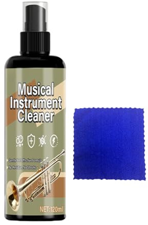 Detergente e Pulitore per Strumenti Musicali - Detergente Per Flauto E Sassofono Da 120ML - con Spray e per la Pulizia della Tromba,per Strumenti Musicali a Valvola Tubo Musicista