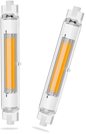 Aouppert R7S LED 118mm Dimmbar, 30W R7S LED 118mm Lampen Ersatz für 300W J118mm Halogenstab, Warmweiß 3000K 3000LM, Kein Flackern, 360°Abstrahlwinkel für Stehlampe Wandleuchte, 2er Pack