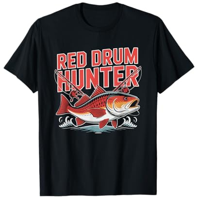 Red Drum Pêcheur en Mer T-Shirt
