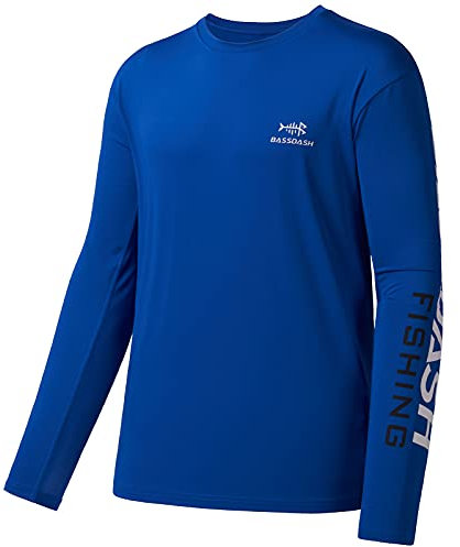 Bassdash Angeln T-Shirt Fishing Langarm Wasser UPF 50+ Shirt Rashguard Angelbekleidung UV Sonnenschutz