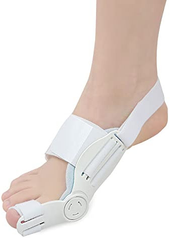 ALINZO Bunion Splint (2PCS) – Bunion Corrector – Sleeve for Hallux Valgus Bunion Pain Relief – Non-Surgical Correction – Hammer Toe Straightener (weiß)