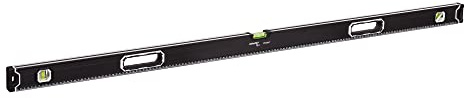 MIVOS Aluminium Wasserwaage 150cm mit Magnet System und Aluminium-Gehäuse - Magnetische Wasserwaage mit 3 Libellen - Hohe Genauigkeit - Magnetwasserwaage - Maximale Präzision