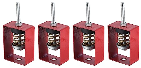 PATIKIL 4 Pack Feder Schwingungsdämpfer 44lbs Kapazität Stoßdämpfer | Vibrationsschutz, Stoßfest, Dämpfende Aufhänger, Für HVAC Klimagerät Lüftungsgeräte