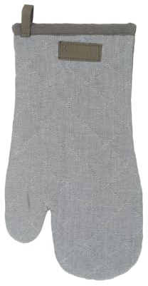 Guanto da forno grigio in cotone grigio Tessile tavola e cucina