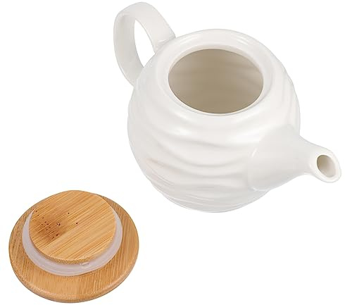 OKUMEYR Huilier En Céramique Couvercle En Récipient Multi-usages Pot à Sauce Élégant Pour Vinaigre Et Assaisonnements Ustensile Cuisine Pratique 1 Pièce