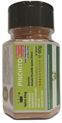 Spice King Pinchito, mezcla de especias de kebab español, condimento para Pinchos Morunos y Shashlik, 60 g