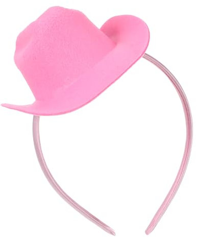 TOVINANNA Kleiner Cowboyhut Stirnband Aus Polyester Elastisches Cowgirl Haarband Für Damen Party Und Karneval Kopfschmuck