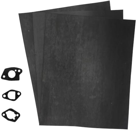YGQ 3 Pcs Non Asbestos Gasket Making Material Paper Sheet High Temp for Gasoline Diesel Oil Small Engine DIY Rebuild Sealing (1207)