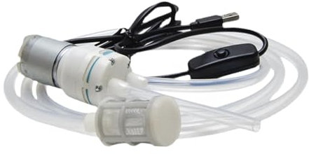 FytStycale Bomba de Autodización USB para Transferencia de Vinos, Uso Múltiple para Embotellado de Cerveza Y Vino, Tubo de Silicio 250 Cm, Individual