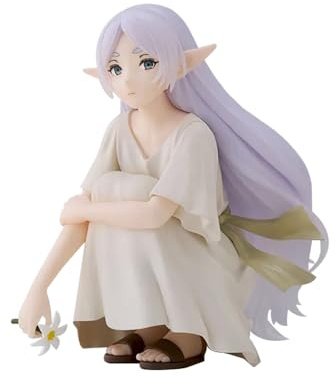 YLEAFUN Frieren Figurine de collection Anime 10 cm Personnage squatting Modèle pour écrans de bureau Cadeau d'anniversaire de qualité supérieure pour les fans d'anime et les amateurs de décoration