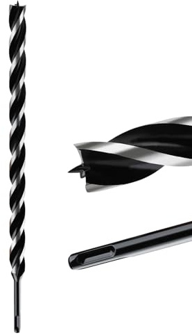 MOXPIFY Broca de barrena extra larga de 22 mm x 460 mm, SDS Plus, brocas para madera SDS para carpintería