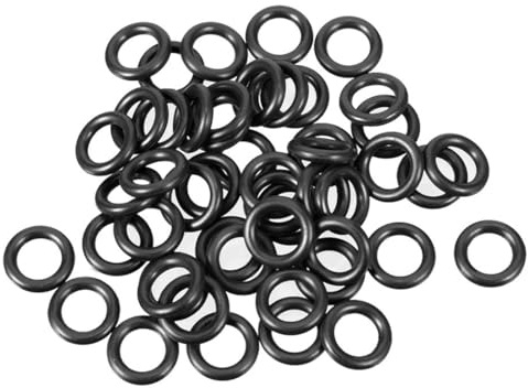 ROWORKX 50Pcs Nitrile Rubber O-Rings - 8.5mm OD x 5.5mm ID x 1.5mm Width Sealing Gaskets for Hose, Faucet, Plumbing, Automotive and General Repair Applications | Sealing Gasket NBR Material, Oil and Wear Resistant, For Hose, Faucet, Plumbing, Automotive and General Repair, Black